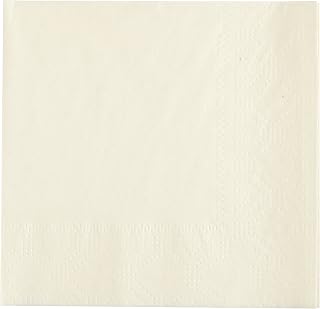 Hoffmaster 180317 Beverage Napkin, Regal Embossed, 2-Ply, 1/4 Fold, 9-1/2" Length x 9-1/2" Width, Ecru (4 Packs of 250)