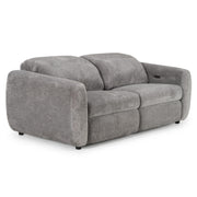 Brevig - Modern Grey Fabric Sofa w/ 2 Recliners by Limari Home – Fabric, Grey, Model LIM-83352