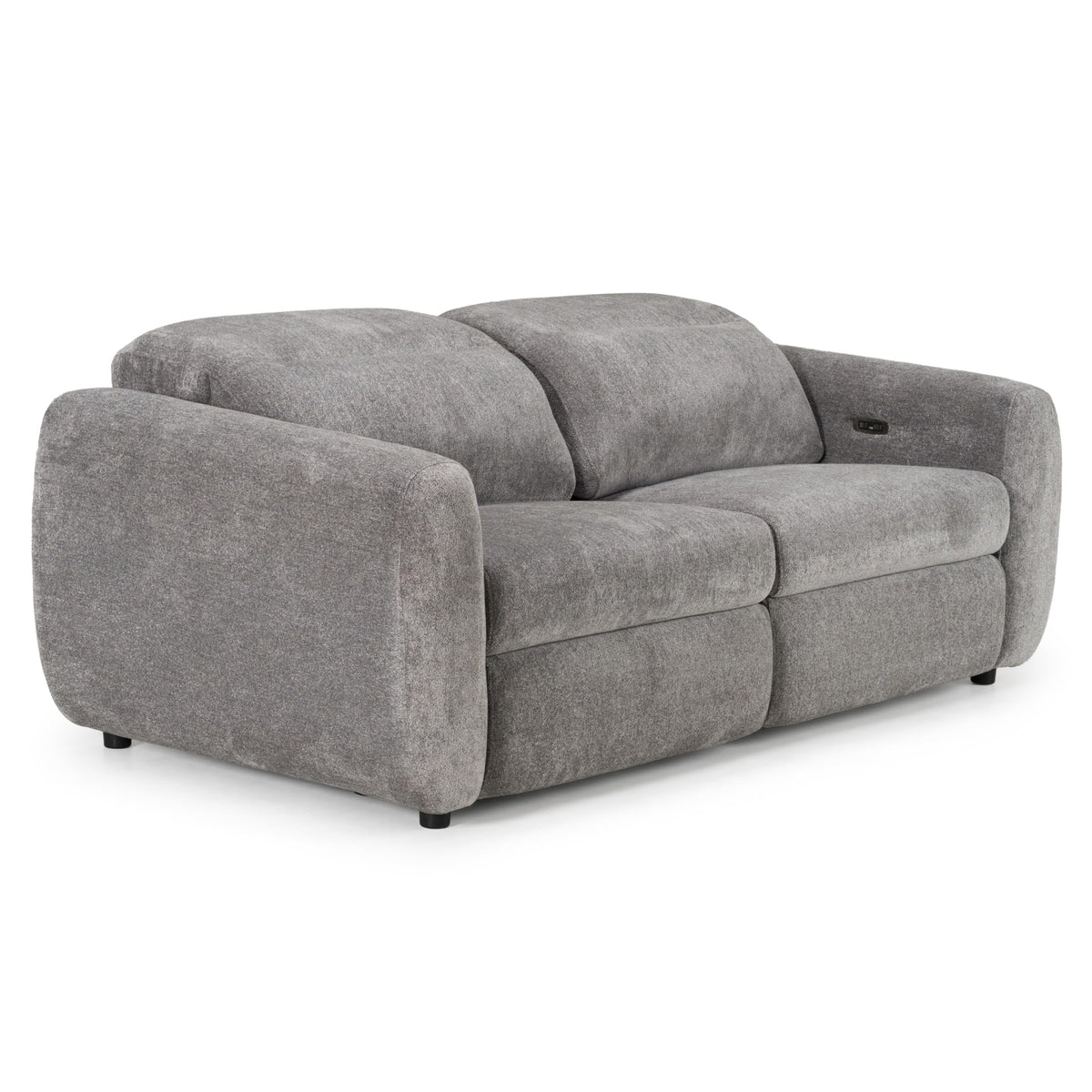 Brevig - Modern Grey Fabric Sofa w/ 2 Recliners by Limari Home – Fabric, Grey, Model LIM-83352