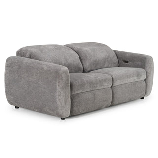 Brevig - Modern Grey Fabric Sofa w/ 2 Recliners by Limari Home – Fabric, Grey, Model LIM-83352