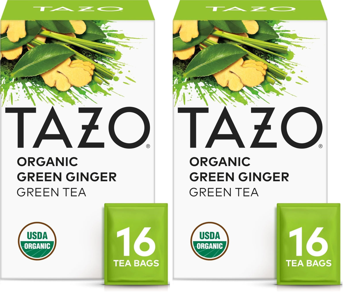 TAZO 16 Count (Pack of 2) / Green Ginger / green Green Tea
