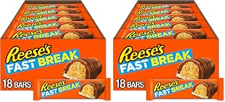 Reese's FAST BREAK Peanut Butter Nougat Candy Bars, 1.8 oz (Pack of 36)
