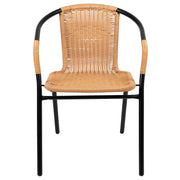 Flash Furniture Beige / Set of 2 / Modern Patio Dining Chairs