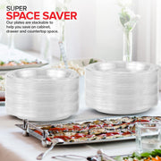 Stock Your Home 40 / 9 Inch / White Plates