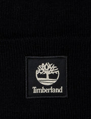 Men's Cuffed Beanie with Tonal Patch by Timberland – Polyester, Black, Model 29T101616