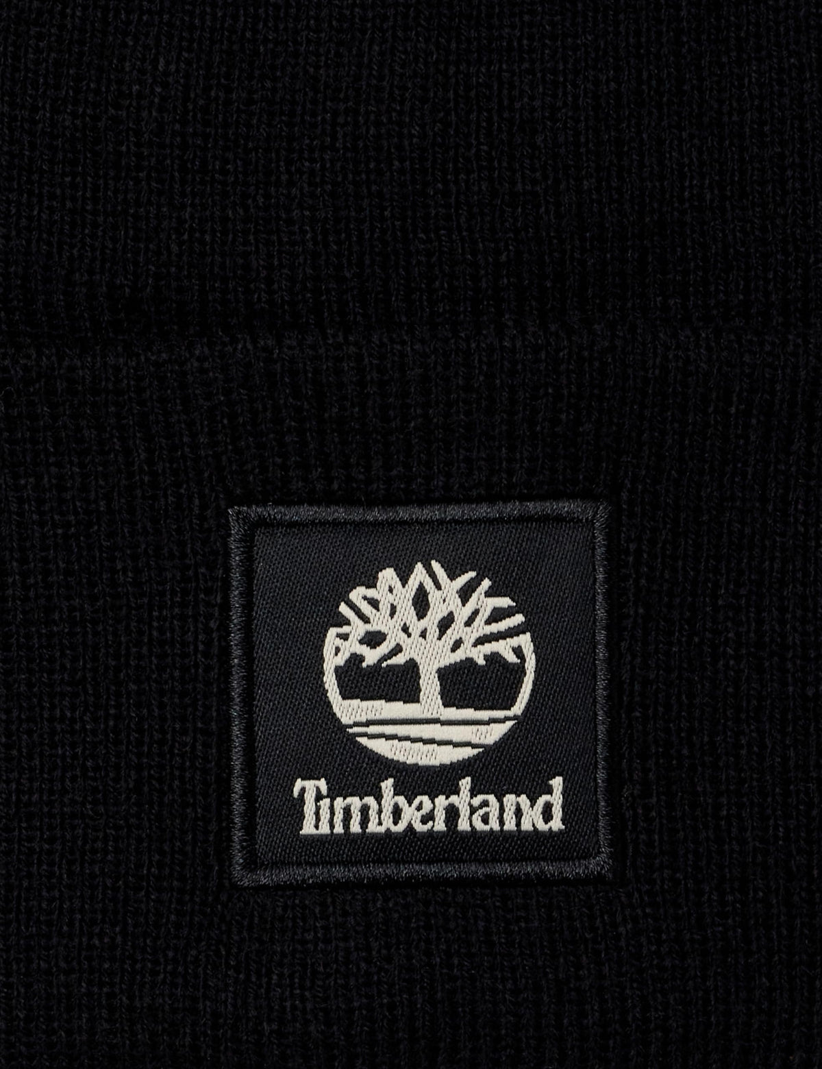 Men's Cuffed Beanie with Tonal Patch by Timberland – Polyester, Black, Model 29T101616