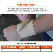ProFlex 400 Universal Wrist Wrap by Ergodyne – 1 Count (Pack of 1), Nylon, Tan, Model 72103