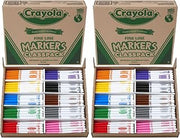 Crayola Fine Line Markers Classpack, Bulk Kids' Markers For Preschool, Kindergarten, Elementary School Classrooms, Teacher Classroom Must Haves, (Pack of 400)