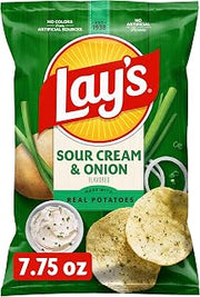 Lay's Sour Cream & Onion Flavor, 7.75 Oz