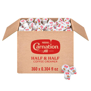 Nestle Carnation Coffee Creamer Half and Half by Coffee Mate – 360 Count (Pack of 1), 360 Count, Pack of 360, Model NES18894