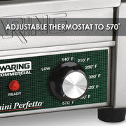 Waring 208-volt / Compact Cooking Surface Machines / Green Commercial Sandwich Makers & Panini Presses