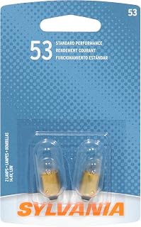 SYLVANIA 53 Basic Miniature Bulb, (Contains 2 Bulbs)