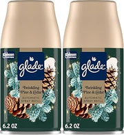 Glade Automatic Spray Refills, Air Freshener, Twinkling Pine & Cedar, 2 x 6.2 oz