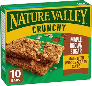Nature Valley Crunchy Maple Brown Sugar Granola Bars, 10 Count, 210g/7.4 oz., {Imported from Canada}