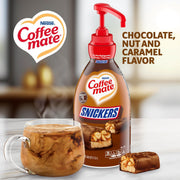 Nestlé 1.5 Liter Snickers Liquid Concentrate Pump Bottles by Coffee Mate – 50.72 Fl Oz (Pack of 1), Blue, Model NES97955