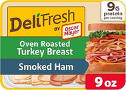 Oscar Mayer Deli Fresh, Oven Roasted Turkey & Smoked Uncured Ham, 9 oz Pk