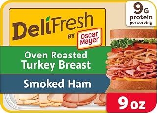 Oscar Mayer Deli Fresh, Oven Roasted Turkey & Smoked Uncured Ham, 9 oz Pk
