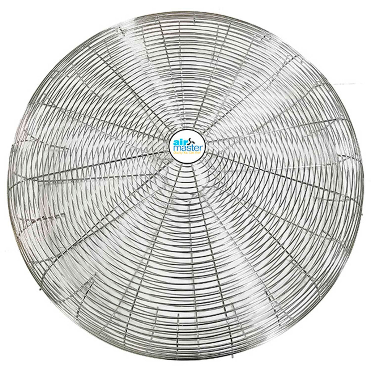 Fan 30" Nickel Chrome Plated Guard by Airmaster – 5.25"L x 33.38"W x 33.38"H, Gray, Model 21080