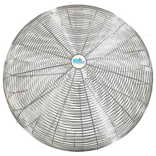 Fan 30" Nickel Chrome Plated Guard by Airmaster – 5.25"L x 33.38"W x 33.38"H, Gray, Model 21080