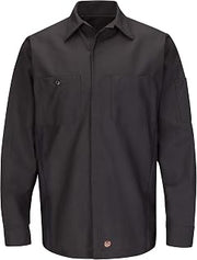 Red Kap Men's Ripstop Long-Sleeve Crew Shirt Big/Tall