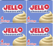 Jell-O CHEESECAKE / 3.4 Ounce (Pack of 4) / White Pudding Mixes