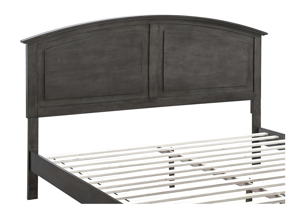 Hammond King Bed Gray by Glory Furniture – Wood, Grey, Model G5405B-KSB