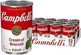 Campbell's Condensed Cream of Broccoli Soup, 10.5 oz Can (12 Pack)