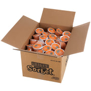 Luigis No Sugar Added Orange Sorbet Cup by J and J Snack Foods – 384 Fl Oz, Pack of 96
