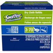 Swiffer® Sweeper Dry Cloth Refills – 10-5/8" x 8", White, 32 Cloths Per Box, Carton of 6 Boxes