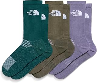 The North Face Multisport Cush Crew Sock | 3-pack, Breathable Athletic Socks for Men & Women, Light Cushion & Ribbed Cuff