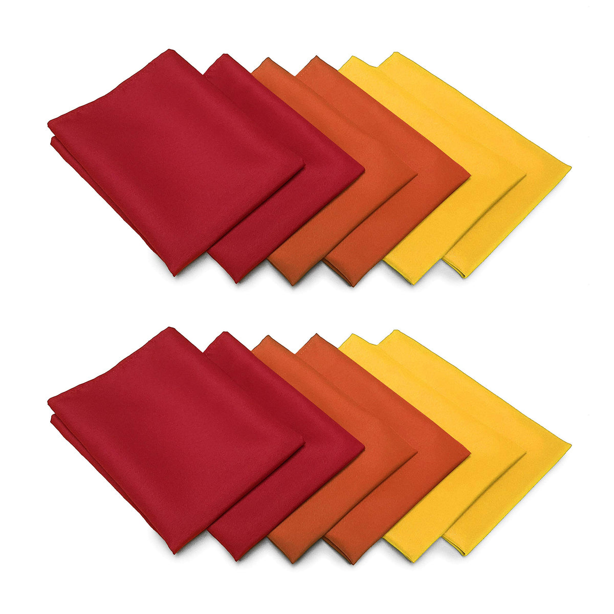 TableLinensforLess Cloth Napkins, 20x20 Inches, 12 Pack, Thanksgiving