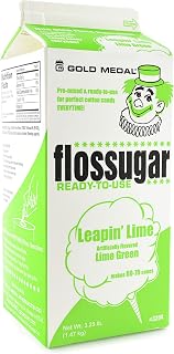 Gold Medal 3204 Lime Flossugar, 3.25 lb Carton