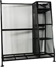 Golf Bag & Golfing Equipment Heavy-Duty Metal Organizer Rack w/ 3 Storage Shelves by Suncast – 1 Pack, Metal, Black, Model GO3216
