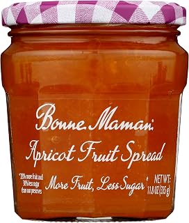 Bonne Maman Fruit Spread Apricot More Fruit Less Sugar, 11.8 Ounce