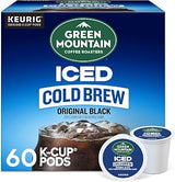 Green Mountain Coffee Roasters Original Black Iced Cold Brew Coffee, Single Serve Keurig K-Cup Pods, 60-Count Box (6 Packs of 10)