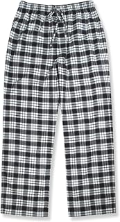Brooks Brothers Mens Mixed Fleece Flannel Cotton Straight Leg Drawstring Pajama Lounge Pants,