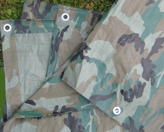 Camouflage/Green Tarp by Tarpsdirect – 8'x10', High Density Polyethylene, Green, Model CAMO8x10