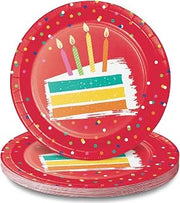 Creative Converting Festive Cake Dessert Plates, 8 ct
