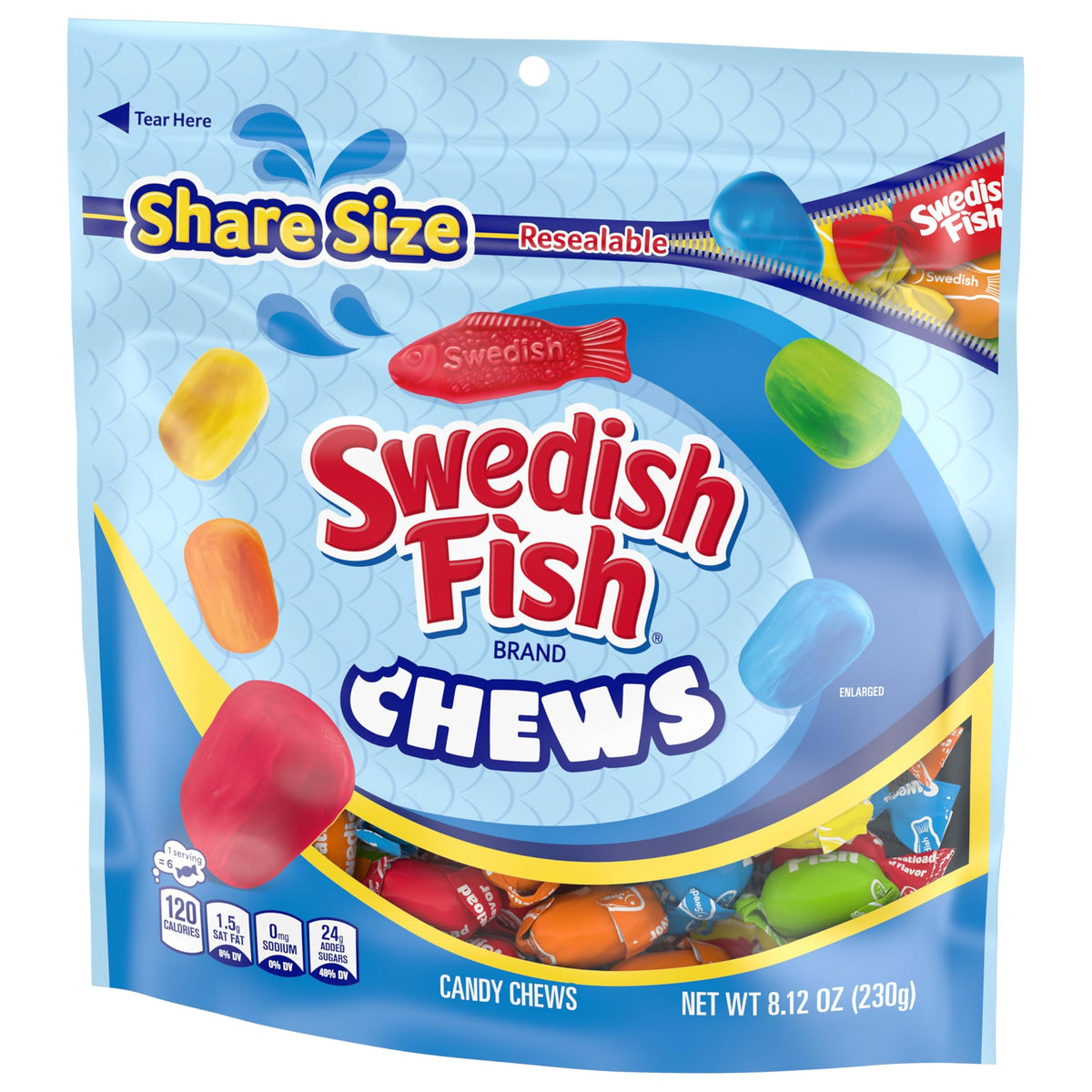 Swedish Fish 8.12 Ounce (Pack of 2) / 2 Gummy Candy