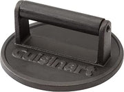 Cuisinart Smash Burger Press, Cast Iron, 6.5" Round Burger Smasher