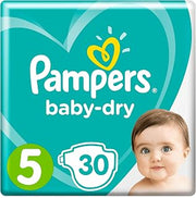 Pampers Baby-Dry diapers size 5 (11-16 kg), Economy pack, 1 pack (1 x 30 pieces)