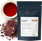Rishi Tea Blueberry Rooibos Organic Herbal Loose Leaf Tea, No Caffeine, 4oz