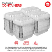 Stock Your Home 2 lb / 100 Pack / Silver Disposable Cookware
