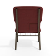 Flash Furniture Maroon Fabric/Gold Vein Frame / Set of 1 / Classic Stacking Chairs