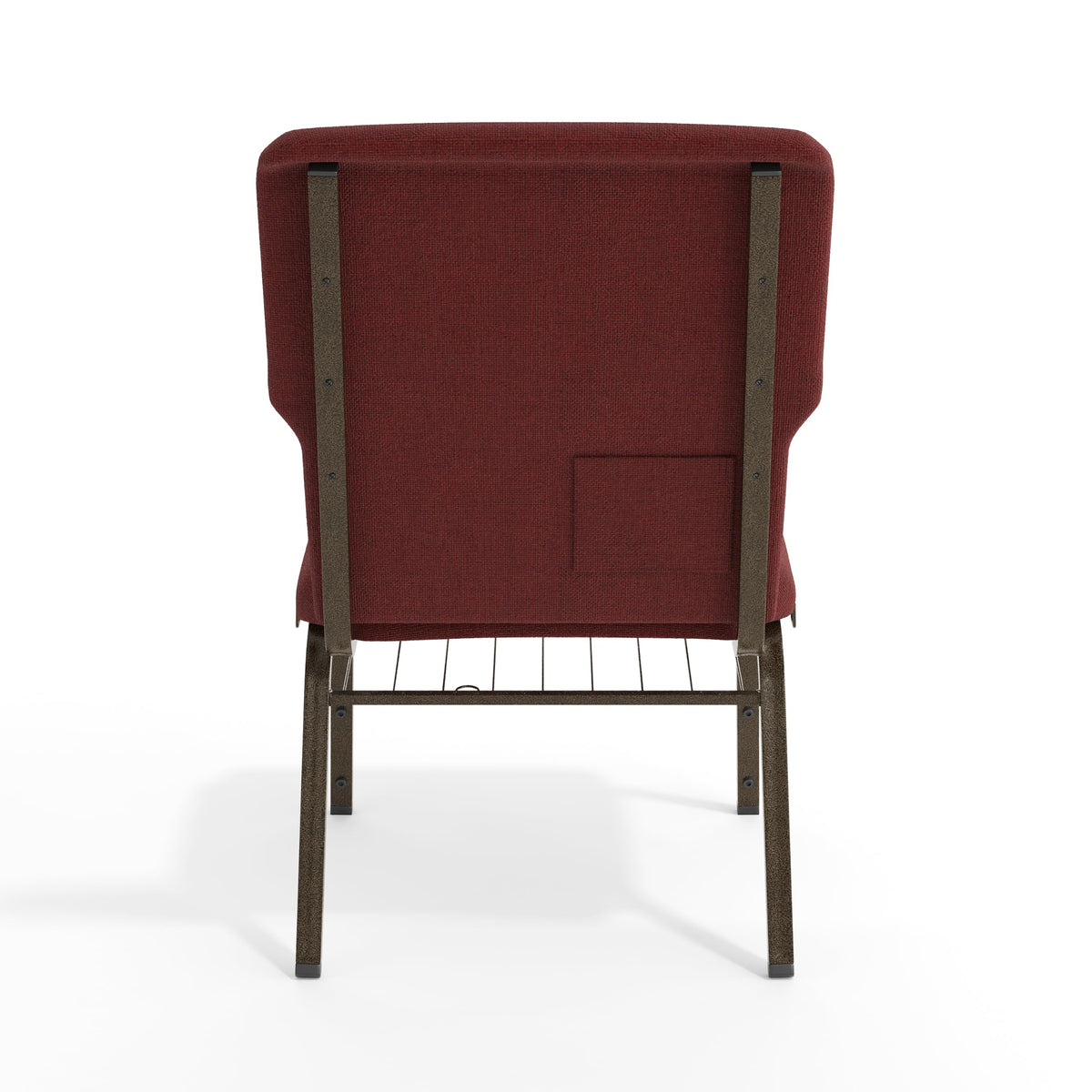 Flash Furniture Maroon Fabric/Gold Vein Frame / Set of 1 / Classic Stacking Chairs