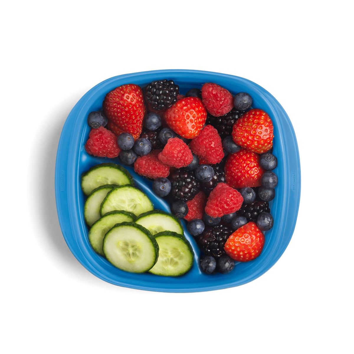 TakeAlongs Snack Food Storage OS 2.35C 3PK with Split by Rubbermaid – 500.0 milliliters, Plastic, Blue, Model 2115745