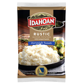 RUSTIC Russets Mashed Potatoes by Idahoan – 28 oz, Pack of 8