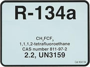 Diversitech R-134A Color Coded Refrigerant ID Label (04134)