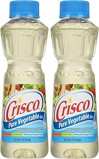 Crisco Pure Vegetable Oil,16 Fluid Ounce,(Pack of 2)