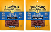 TILLAMOOK COUNTRY SMOKER Sea Salt & Cracked Pepper / 2.5 Ounce (Pack of 2) / 1 Jerky